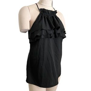 Banana Republic  Ruffled Halter Top Size Petite Medium